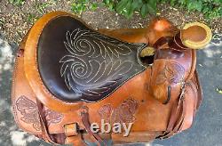 Custom 15 Inch Fallis Balanced Ride Western Show Ranch Reining Trail Saddle