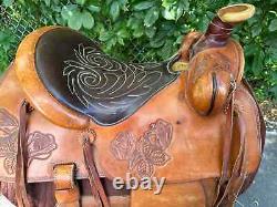 Custom 15 Inch Fallis Balanced Ride Western Show Ranch Reining Trail Saddle