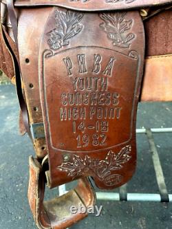 Custom 15 Inch Slim Fallis Balanced Ride Western Show Reining Trail Saddle Best