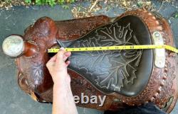 Custom 15 Inch Slim Fallis Balanced Ride Western Show Reining Trail Saddle Best
