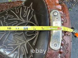 Custom 15 Inch Slim Fallis Balanced Ride Western Show Reining Trail Saddle Best