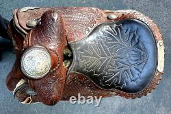 Custom 15 Inch Slim Fallis Balanced Ride Western Show Reining Trail Saddle Best