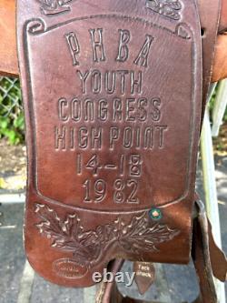 Custom 15 Inch Slim Fallis Balanced Ride Western Show Reining Trail Saddle Best
