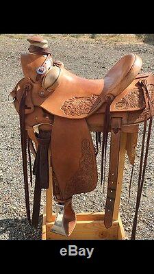 Custom 16 inch wade ranch saddle by Jim Gill of Idaho