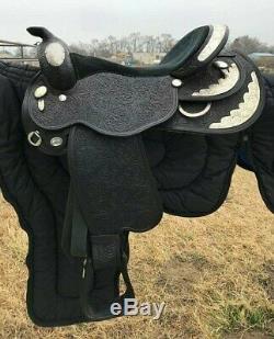 Custom Black 17 Circle Y Western Show Saddle