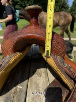 Custom Cowboy Classic western Roper Saddle 15 Seat