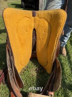 Custom Cowboy Classic western Roper Saddle 15 Seat
