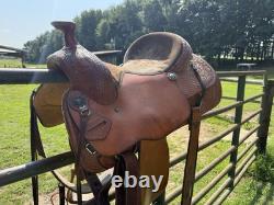 Custom Cowboy Classic western Roper Saddle 15 Seat
