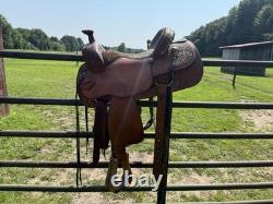 Custom Cowboy Classic western Roper Saddle 15 Seat