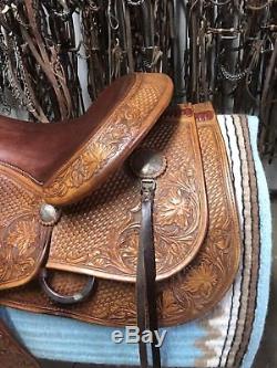 Custom Cowboy Equipment Cow Horse Saddle 16 reining