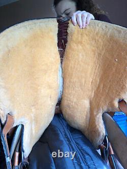 Custom Dale Chavez Western Show Saddle withSilver 16.5 (Pleasure, Trail, HMS)