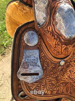 Custom Dale Chavez Western Show Saddle withSilver 16.5 (Pleasure, Trail, HMS)