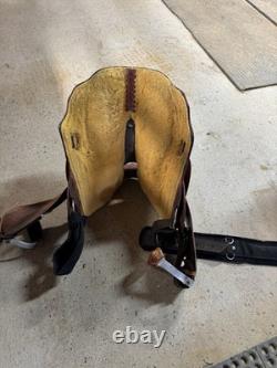 Custom Double C Western Barrel Saddle With Alligator Seat