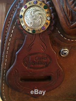 Custom Hand Made Charmayne James Cactus Saddlery Barrel Racing Saddle