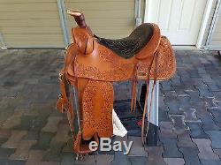 Custom John M. Fallis Balanced Ride Western Saddle