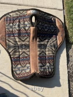 Custom Kevin Parrish Western Half Breed Trail Saddle 17 and Nettles Stirrups