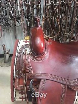 Custom Kyle Tack Ranch/Ranch Cutter/Cow Horse Saddle 16