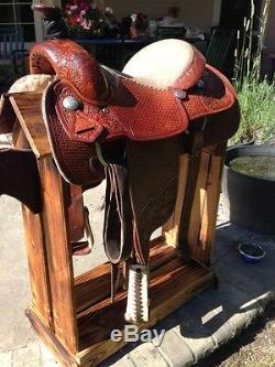 Custom Made, Excellent 15 Roping Western Saddle By Dale Fredrick High Quality