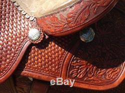 Custom Made, Excellent 15 Roping Western Saddle By Dale Fredrick High Quality