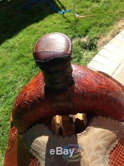Custom Made, Excellent 15 Roping Western Saddle By Dale Fredrick High Quality