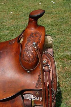 Custom Made JW Wright Roping Saddle