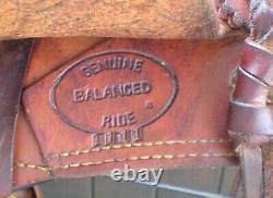 Custom Made John Fallis Balanced Ride Western Horse Saddle Roses Rawhide #5252