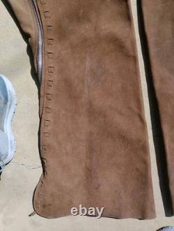 Custom Made Leather Shotgun Chaps/Batwing Chaps, Western Saddles, Tack, Ranch
