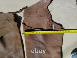 Custom Made Leather Shotgun Chaps/Batwing Chaps, Western Saddles, Tack, Ranch