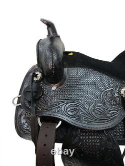 Custom Made Western Barrel Racing Saddle 15 16 17 18 Pleasure Tooled Trail Tack