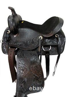 Custom Made Western Barrel Racing Saddle 15 16 17 18 Pleasure Tooled Trail Tack