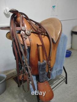 Custom Saddle For Gaited Horses/mules Center-rigged Withreins +Weaver Breast Strap