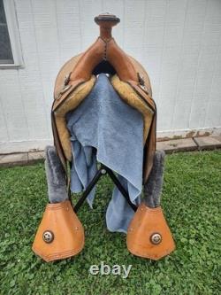 Custom Saddle For Gaited Horses/mules Center-rigged Withreins +Weaver Breast Strap