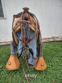 Custom Saddle For Gaited Horses/mules Center-rigged Withreins +Weaver Breast Strap