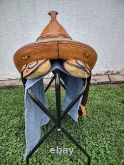 Custom Saddle For Gaited Horses/mules Center-rigged Withreins +Weaver Breast Strap