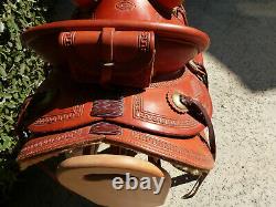 Custom Western Roping Sawtooth Buckaroo Wade Saddle NICE