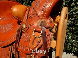 Custom Western Roping Sawtooth Buckaroo Wade Saddle NICE