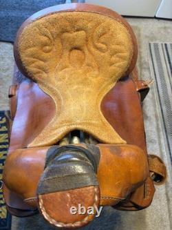 Custom Western Saddle 15. Leather