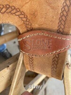 Custom handmade Slone Saddle 14 Western Team Roping, Ranch Saddle