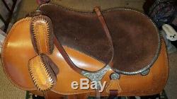 Custom made western show side saddle made by Skyhorse