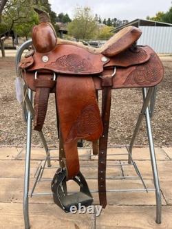 Cute 13.5 Cherokee Western Saddle with Safety Stirrups All Funds to Charity