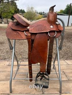 Cute 13.5 Cherokee Western Saddle with Safety Stirrups All Funds to Charity