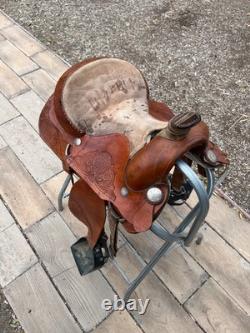 Cute 13.5 Cherokee Western Saddle with Safety Stirrups All Funds to Charity