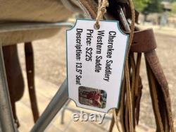 Cute 13.5 Cherokee Western Saddle with Safety Stirrups All Funds to Charity