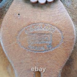 D&D Western Barrel Saddle 14Tooled Leather Suede Seat Crystal Conchos Seguin TX