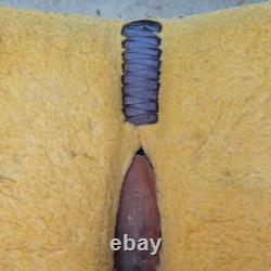 D&D Western Barrel Saddle 14Tooled Leather Suede Seat Crystal Conchos Seguin TX