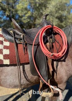 D. E Walker Visalia antique Collector Saddle
