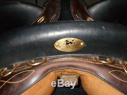 DOWN UNDER Australian Saddle 17 SEAT, WIDE, LIGHT WEIGHT, LEATHER