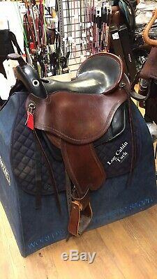 DP Saddlery Quantom Western Dressage Saddle With Girth/upgraded Stirrups/DP Covr