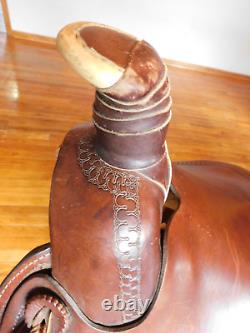 Dakota 16 Hard Seat Ranch A-Fork Western Roping Saddle 209AF