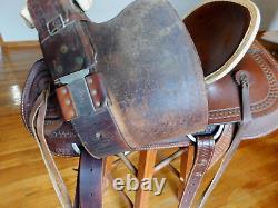 Dakota 16 Hard Seat Ranch A-Fork Western Roping Saddle 209AF